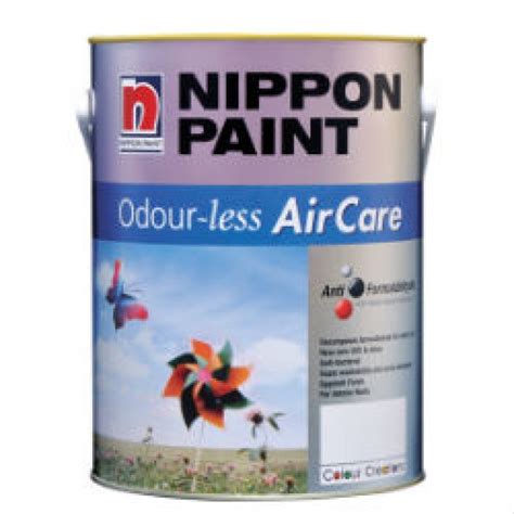 NIPPON PAINT ODOUR LESS AIRCARE COLOUR CREATIONS 5L 145 WHITE