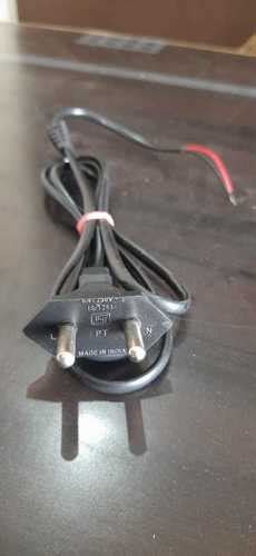 Crack Proof Heat Resistance Black Pvc Two Pin Power Supply Cord Mtr