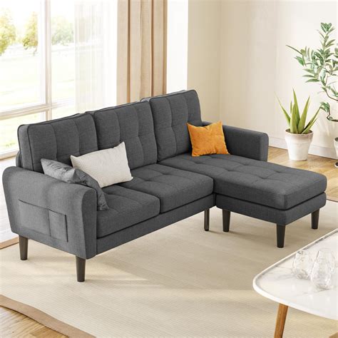 Lofka Sectional Couch Convertible L Shaped Couches For Living Room