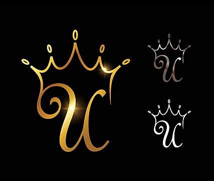 Golden Monogram Crown Initial Letter S Wedding Premium Letter Vector