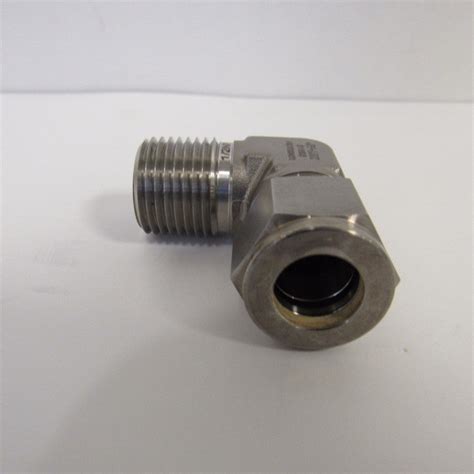 Compression Fittings 316 Stainless Steel 90 Degree Elbow 12 Inch