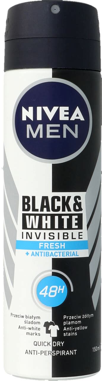 NIVEA MEN Black White Antyperspirant W Spray U 48h Fresh 150 Ml