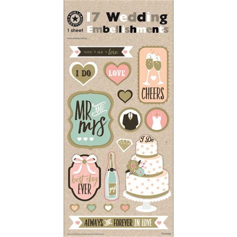 Gifts Greetings Artwrap Party Sticker Embellishments Wedding