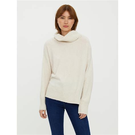 Maglione Con Collo Ad Anello In Maglia Fine Vero Moda La Redoute