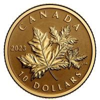 Kanada Cad Everlasting Maple Leaf Oz Gold Reverse