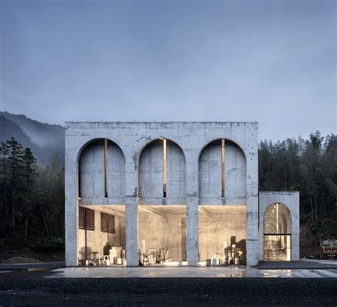 Azl Architects Completes Kiln Building In China With Concrete Arches