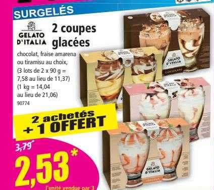 Promo 2 Coupes Glacées Gelato D italia chez Norma iCatalogue fr