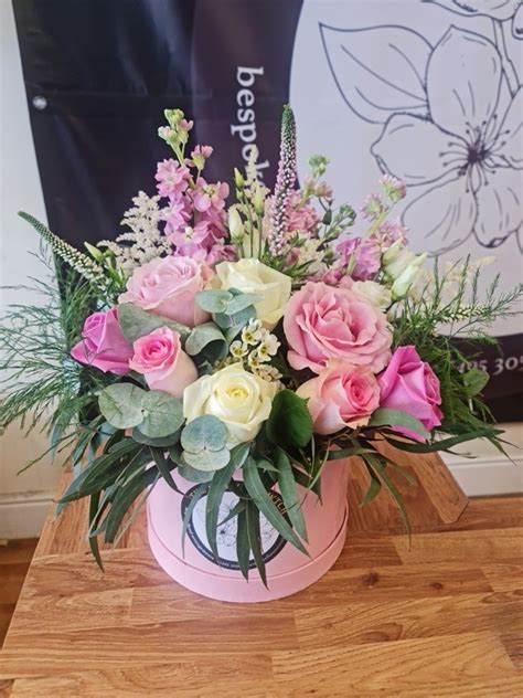 Pastel Rose Hatbox Buy Online Or Call 01495 305665