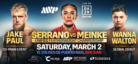 Most Valuable Promotions Amanda Serrano Vs Nina Meinke Featuring Jake