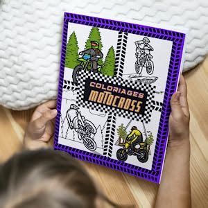 Livre De Coloriages Motocross Pour Enfant Pages Pour Colorier Des