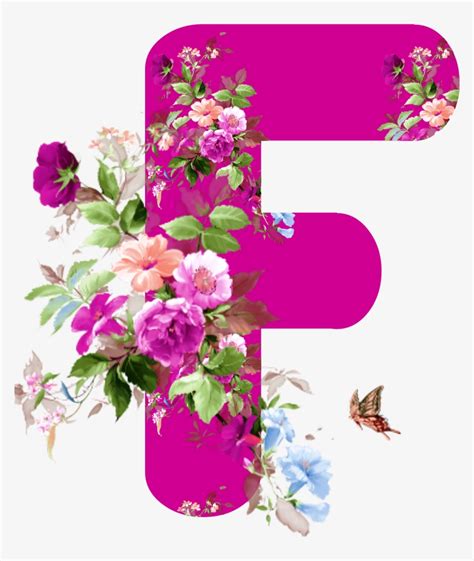 Alfabeto Pink Flores Png Flower Rose Alphabet Design Free