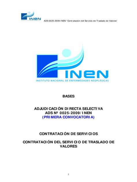 Completable En L Nea Inen Sld Bases Estndar De Adjudicacin Directa