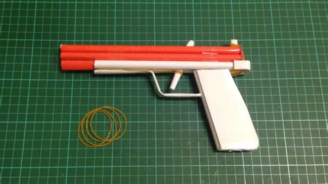 Yoshiny S Design Semi Auto Paper GUN That Shoots Rubber Band Tutorial