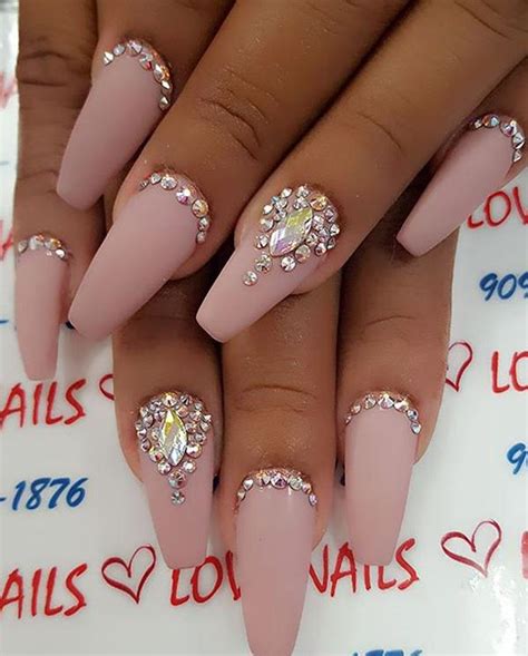 Acrylic Nail Designs With Gems Daily Nail Art And Design Hot Sex Picture