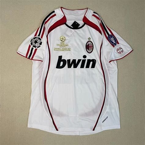 Ac Milan Champions League Final Jersey Retro Ac Milan