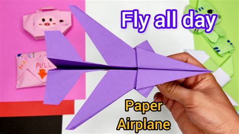 How To Make Paper Airplane Easy That Fly Far Origami Easy Youtube