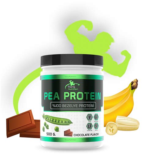 PEA PROTEİN %100 BEZELYE PROTEİNİ Çikolata 500 Gr - 20 Servis