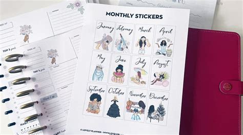 Free Printable Health And Fitness Planner Stickers And Inserts To