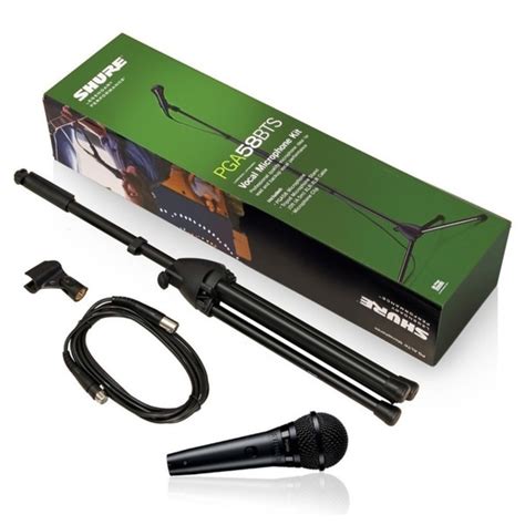 Shure PGA58 Vocal Microphone Set with Mic Stand + XLR Cable ...