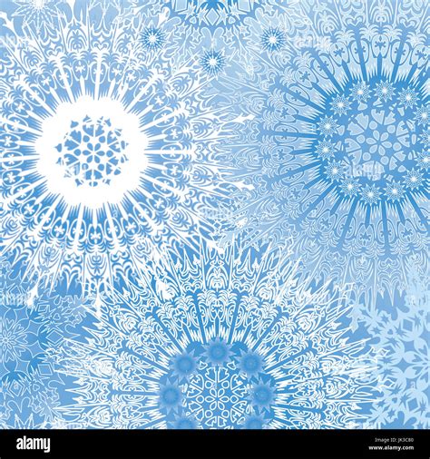 Snow Seamless Pattern Christmas Winter Holiday Background Stock Photo