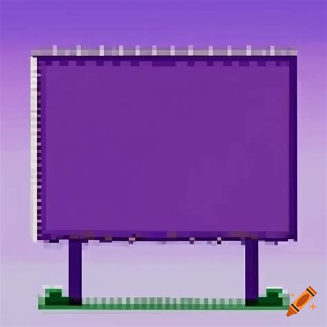 Pixel Art Purple Billboard On Craiyon