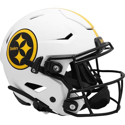 PITTSBURGH STEELERS RIDDELL WHITE LUNAR ECLIPSE SPEEDFLEX FOOTBALL ...