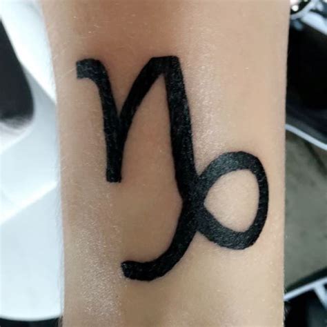 Capricorn Zodiac Symbol Tattoos