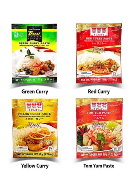 Curry Paste Greenredyellowtom Yum Paste 50 Grams Lazada Ph