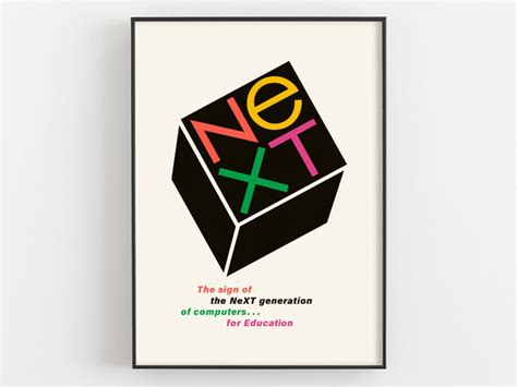 Next Computers Logo Design by Paul Rand for Steve Jobs, Graphic ...