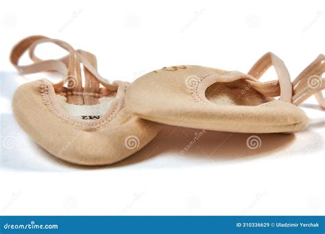 Special Shoes For Rhythmic Gymnastics Semi Lyrical Nude Shoes Stock Image Image Of
