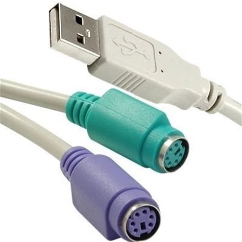 Cable Adaptador Convertidor Usb A Mouse Y Teclado Ps 2 123 00 En