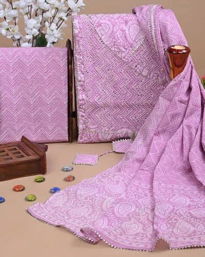 Festive Wear Cotton Gota Patti Suit Unstitched At Rs In Jaipur