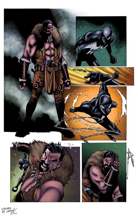 Spider-Man and Kraven page COLORS sample by AdrielDallaVecchia on DeviantArt