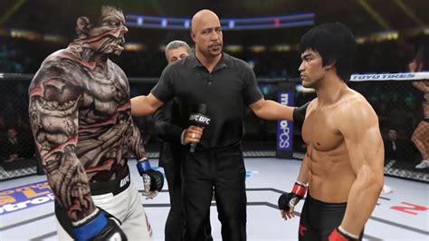 Bruce Lee Vs Hell Hulk Ea Sports Ufc Youtube