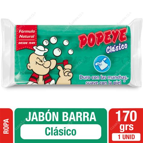 Jab N Barra Para La Ropa Popeye Hipoalerg Nico Beb G Clean Queen