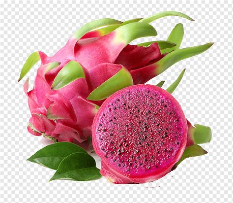 Whole Red Dragon Fruit Beside Sliced Dragon Fruit Juice Pitaya Fruit