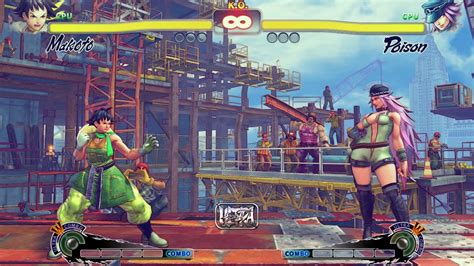 Makoto Vs Poison Ultra Street Fighter Cpu Vs Cpu Youtube