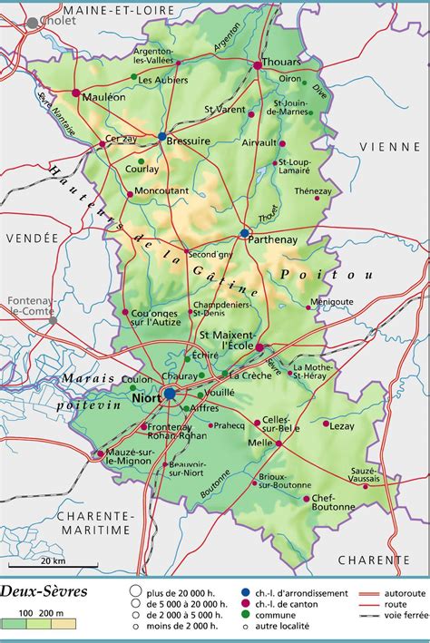 Carte des Deux Sèvres Voyages Cartes