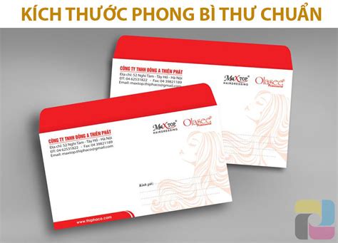 Kích thước phong bì thư tiêu chuẩn - Các loại bao thư phổ biến