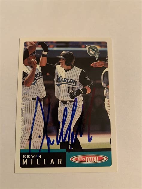 Kevin Millar 2002 Autographed Topps Total Baseball Card Ebay