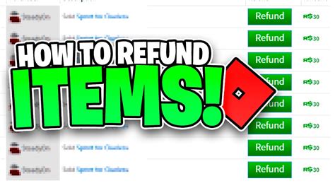 How To REFUND ITEMS In Roblox 2023 YouTube