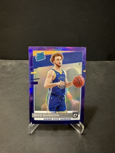 Panini Donruss Optic Rated Purple Prizm Nico Mannion