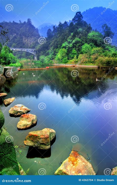 Lake in China stock photo. Image of colourful, picturesque - 4363704