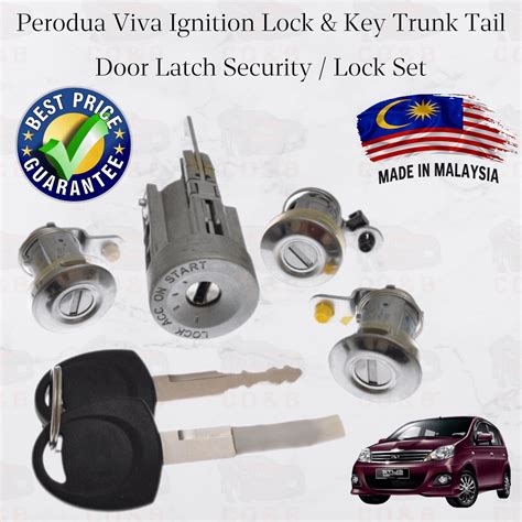 Perodua Kelisa Viva Kancil Ignition Lock Key Trunk Tail Door