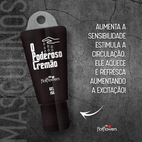 Gel Sensibilizador Masculino O Poderoso Crem O G Linha Brasileirinhos Hot Flowers G Shopee