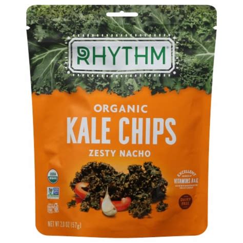 Rhythm Organic Zesty Nacho Kale Chips 2 Oz Smiths Food And Drug