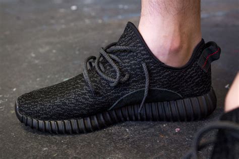 A Closer Look At The Black Adidas Yeezy 350 Boost The Hundreds