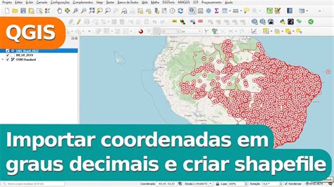 Importar Coordenadas Em Graus Decimais E Criar Shapefile No QGIS YouTube