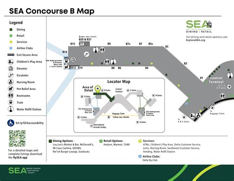 Seattle–Tacoma International Airport Map (Most Up-To-Date) - All Maps