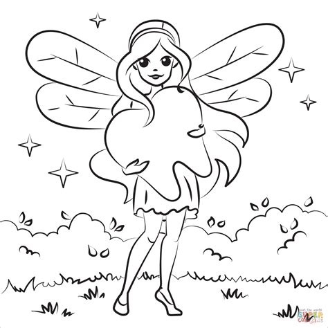 Peppa Pig Tooth Fairy Coloring Page Coloring And Drawing Images And